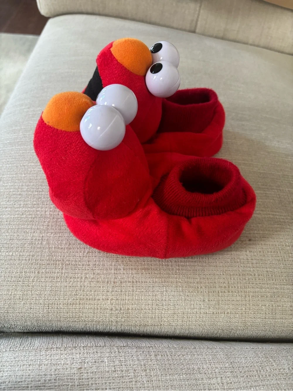 Sesame Street Elmo Red and Orange Kids Slippers